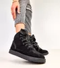 Czarne sneakersy wysokie z grubymi sznurówkami Klevis